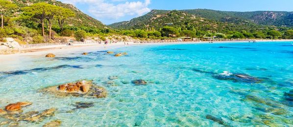 Meer in Korsika, Frankreich