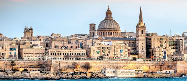 Valletta Skyline mit Kathedrale