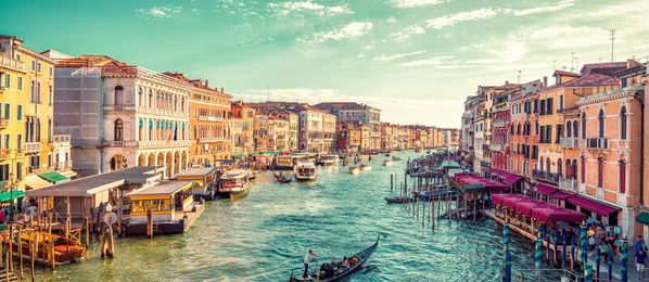 Venedig Skyline und Kanal